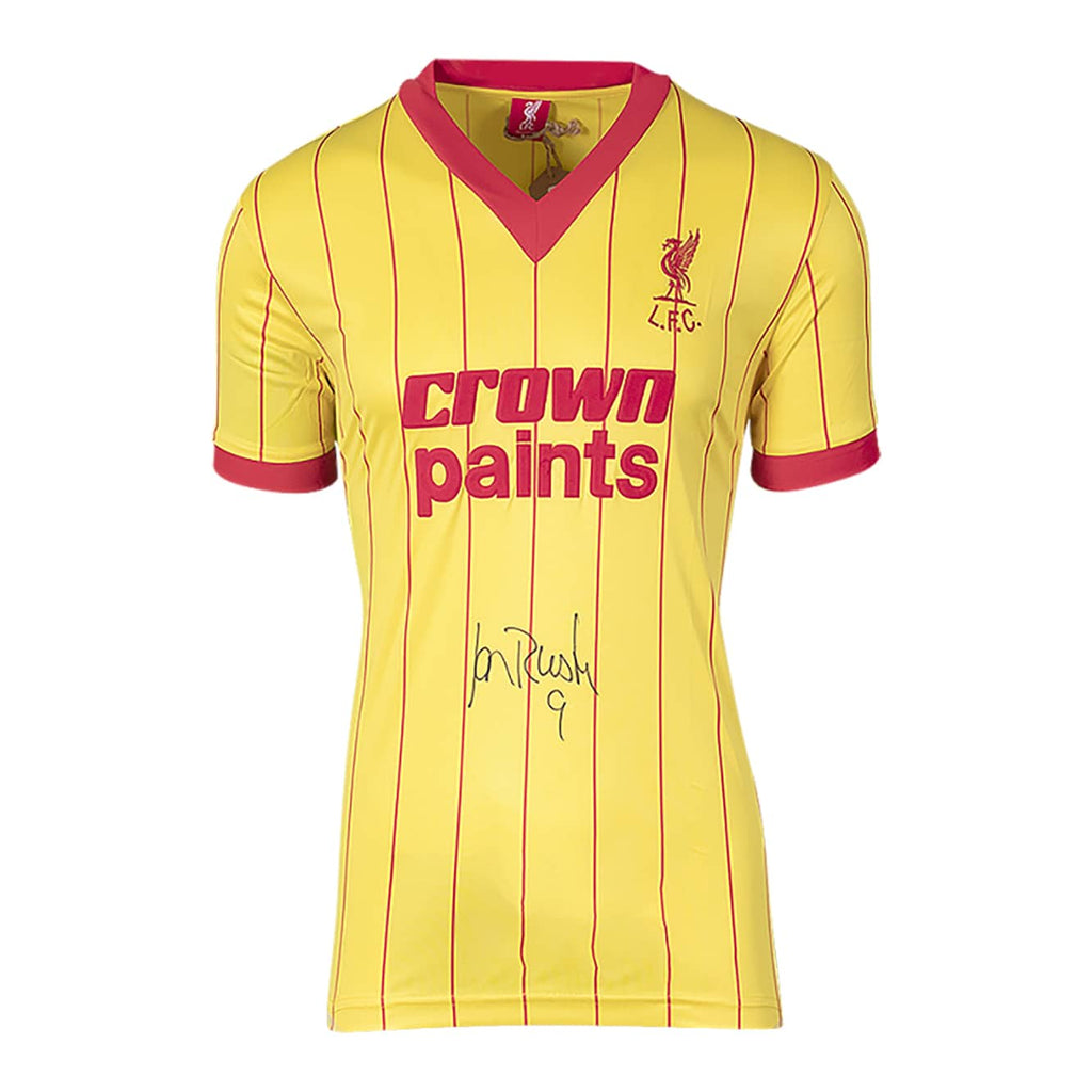 Liverpool FC Ian Rush Front Signed 1982 Away Shirt Official LFC Store