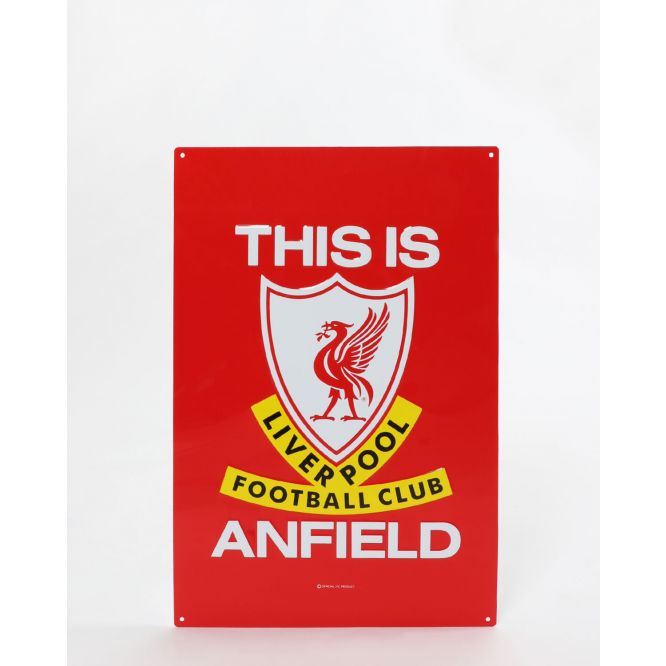 Liverpool FC This Is Anfield Metal Sign Official LFC Store