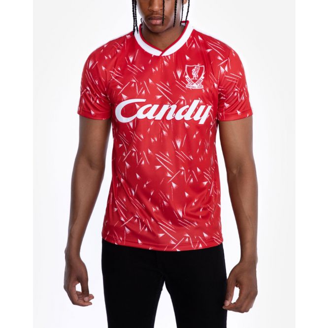Liverpool FC Adults Retro Candy Home Shirt Official LFC Store