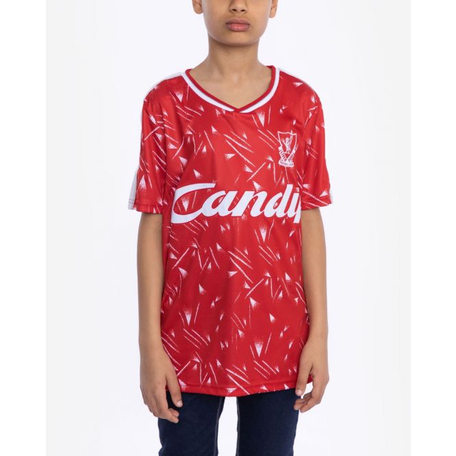 Liverpool FC Retro Junior Candy Home Shirt Official LFC Store