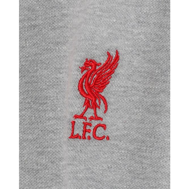Liverpool FC Mens Grey Marl Conninsby Polo Official LFC Store