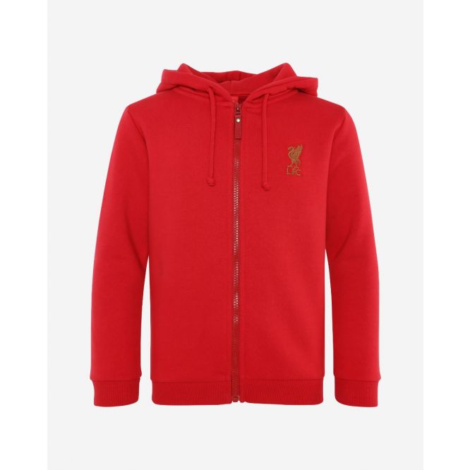 Liverpool FC Junior Red Zip Through Hoody Official LFC Store
