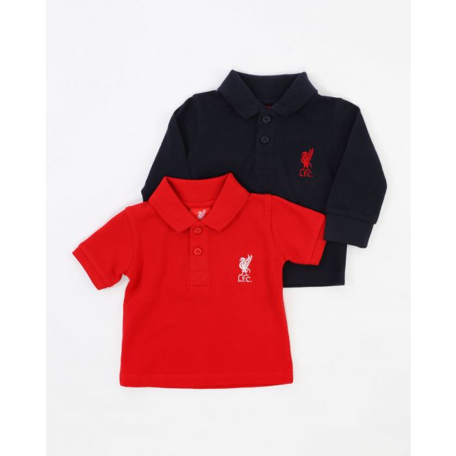 Liverpool FC Baby 2 Pack Red/Navy Polo Official LFC Store