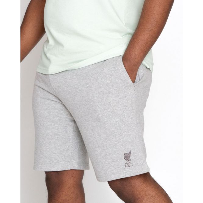 Liverpool FC Mens Grey Marl Sweat Shorts - The Bootroom Collection