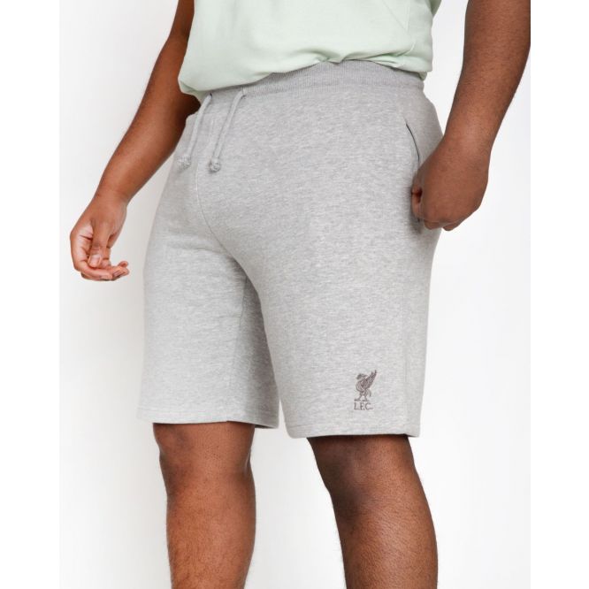 Liverpool FC Mens Grey Marl Sweat Shorts - The Bootroom Collection