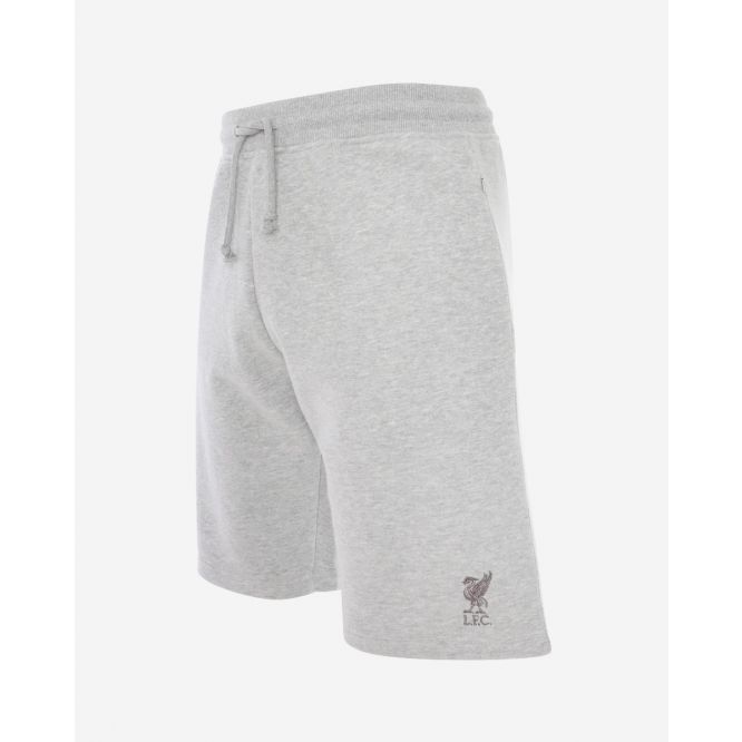 Liverpool FC Mens Grey Marl Sweat Shorts - The Bootroom Collection