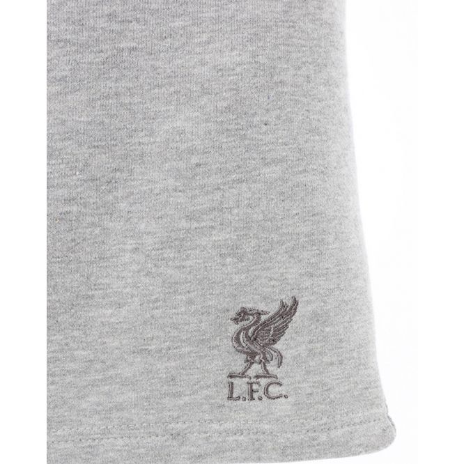 Liverpool FC Mens Grey Marl Sweat Shorts - The Bootroom Collection