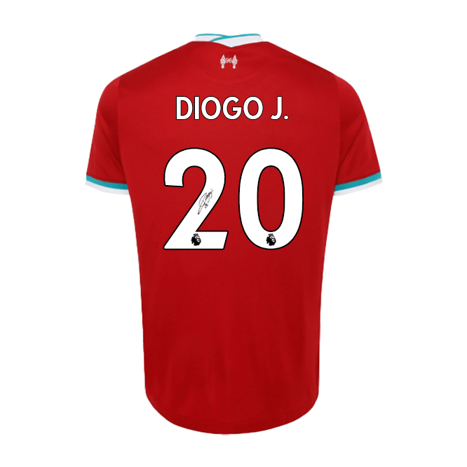 LFC Diogo Jota Signed Liverpool Nike Shirt 20/21 Official LFC Store
