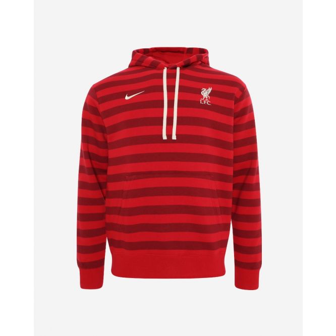 Liverpool FC Nike Mens Red Club Pullover Hoodie Official LFC Store