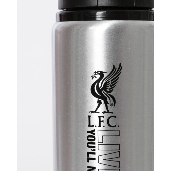 Liverpool FC Silver Water Bottle Official LFC Store