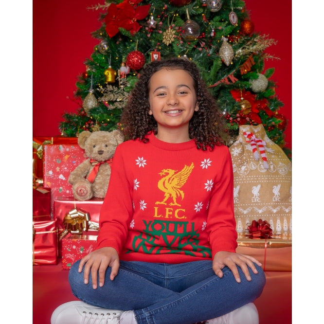 Liverpool FC Junior Christmas YWNA Sweater Official LFC Store
