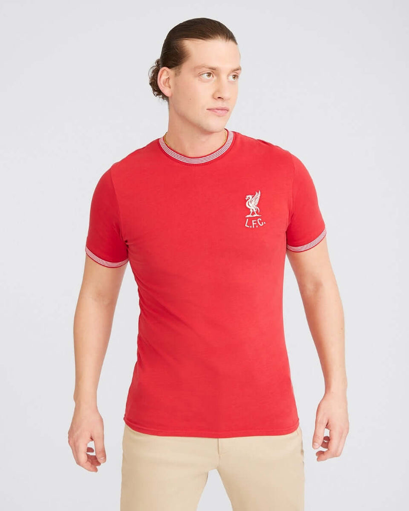 LFC Adults Heritage Red Shankly Tee Official LFC Store