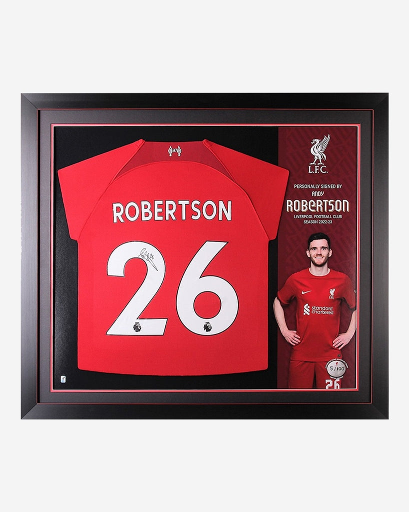 LFC Signed 22-23 Robertson Framed Shirt - LFC RETAIL UAE