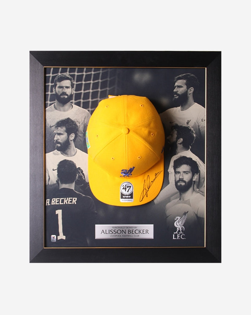 LFC Signed Alisson Cap In Frame Official LFC Store