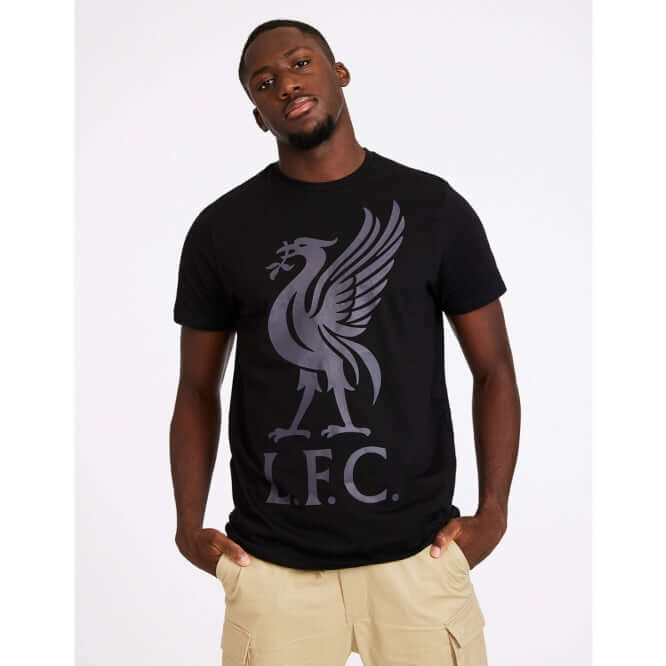 LFC Adults Liverbird Black Tee Official LFC Store