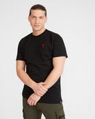 Liverpool FC Mens Black Liverbird Emblem Tee Official LFC Store