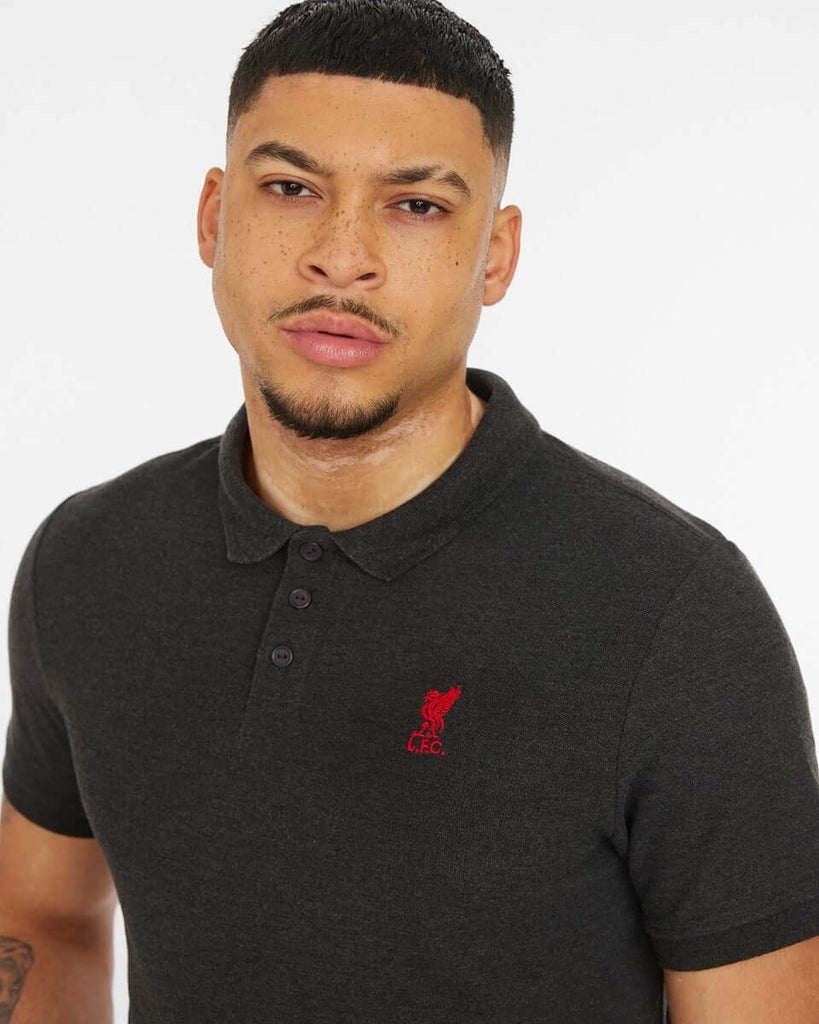 LFC Mens Conninsby Polo Charcoal Official LFC Store