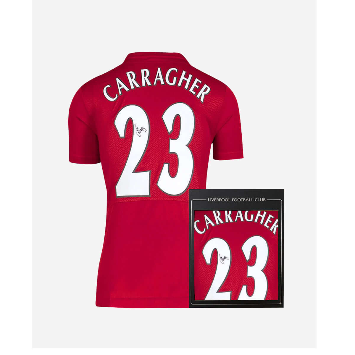 LFC Signed Jamie Carragher: Istanbul 2005 Champions League Final Shirt Official LFC Store