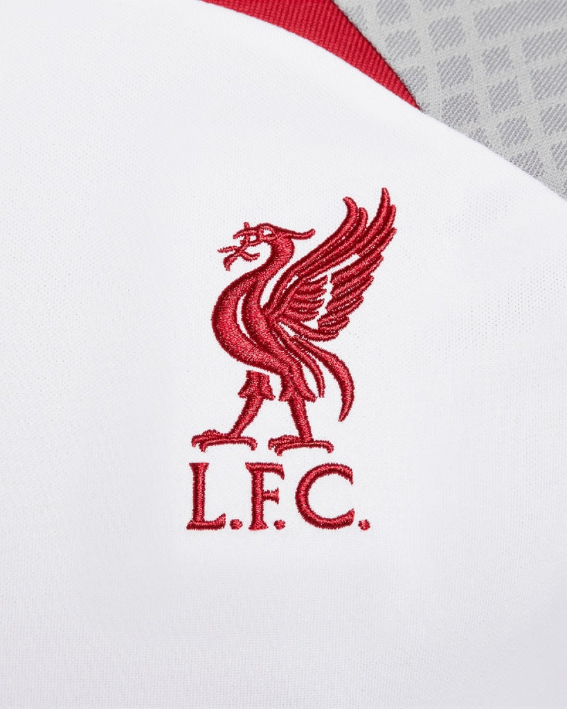 LFC Nike Mens TRG Strike Short Sleeve Top 22-23 White Official LFC Store