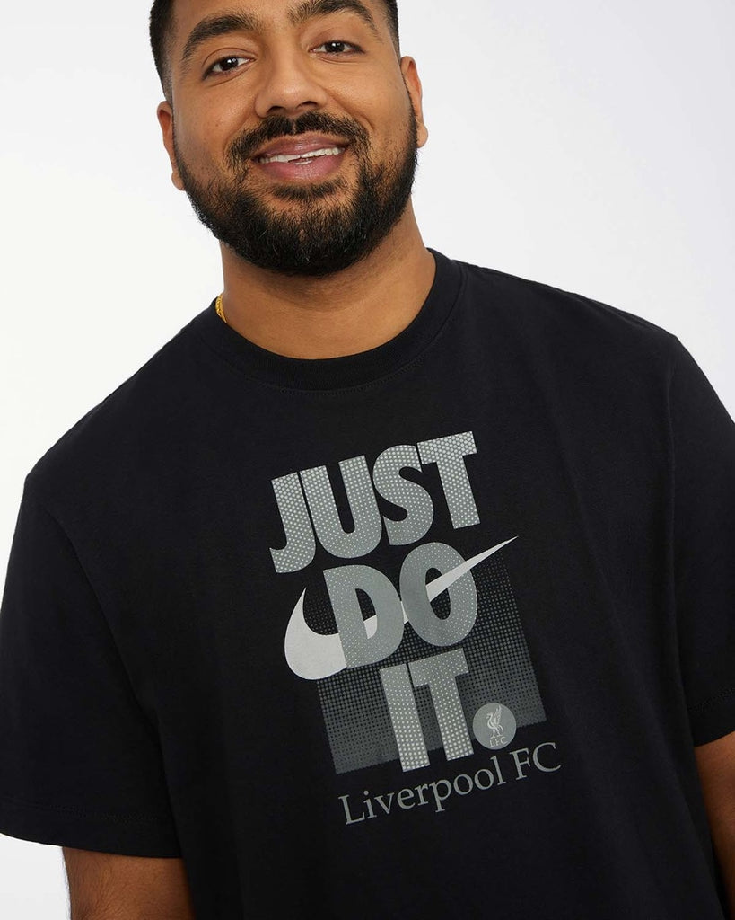 LFC Nike Mens Just Do It Tee 22-23 Black Official LFC Store