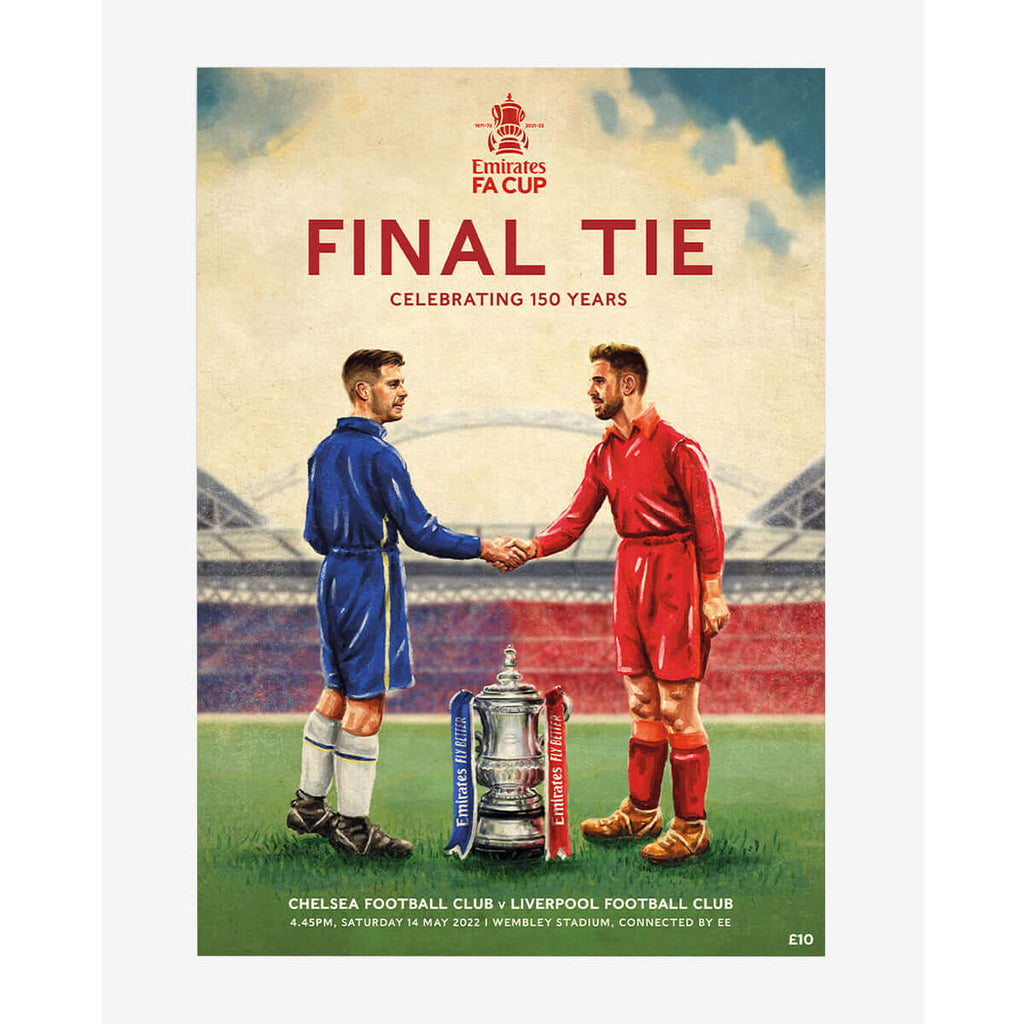 2022 OFFICIAL EMIRATES FA CUP Final Tie -Liverpool FC vs Chelsea A4 Program - 14/05/2020 Official LFC Store
