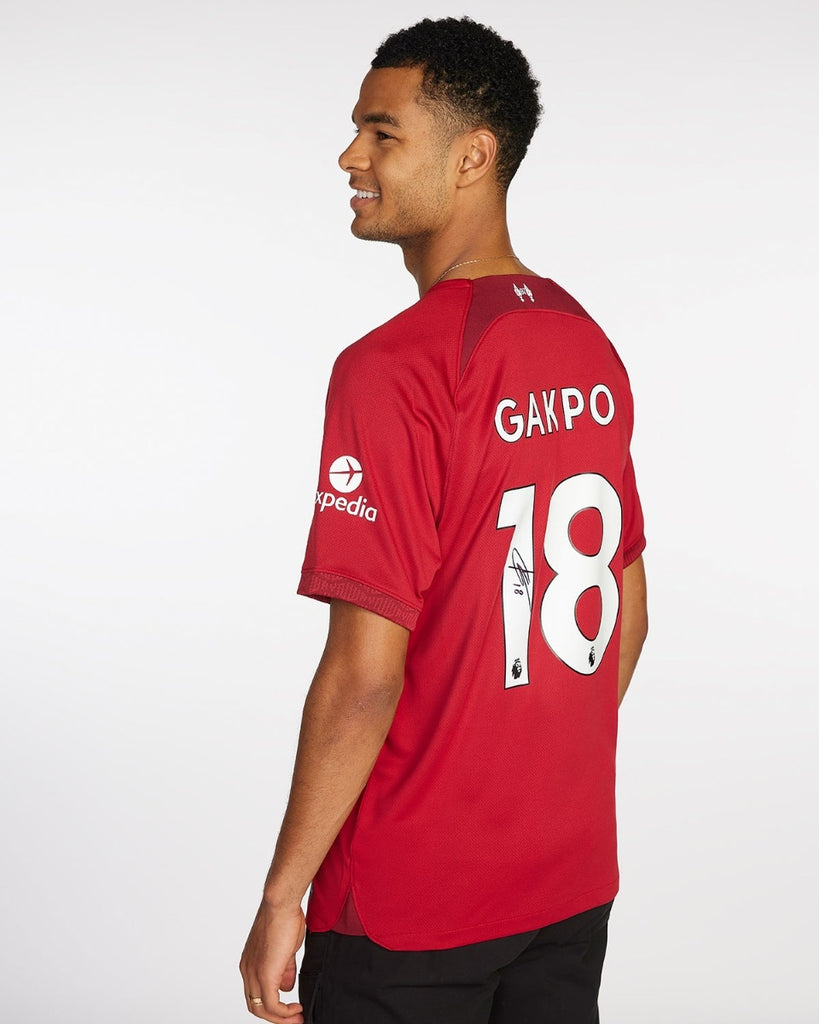 LFC Signed 22-23 Gakpo Boxed Shirt - LFC RETAIL UAE